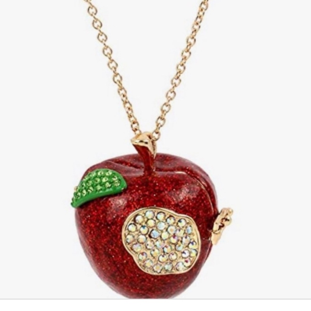 Betsey Johnson apple necklace